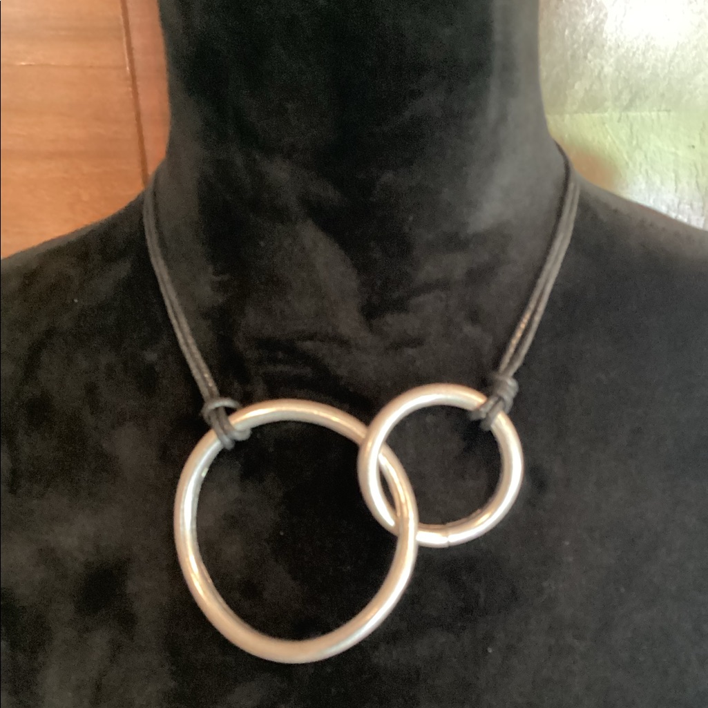 Double Ring Necklace